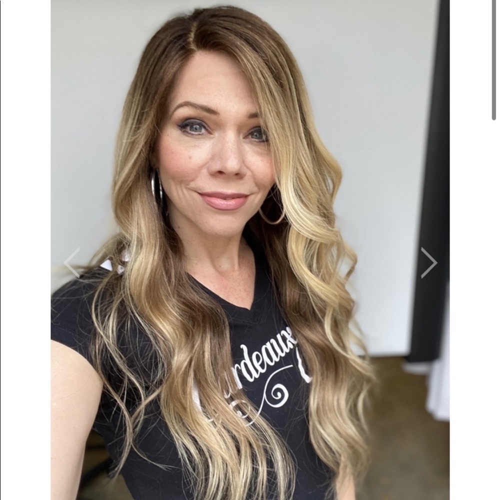 20” blonde human hair Gardeaux wig